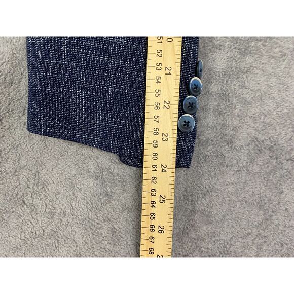 Oak Hill Blazer Mens 2XL Navy Stretch Polka Dot Lined Suit Jacket Career Classic - Picture 14 of 15